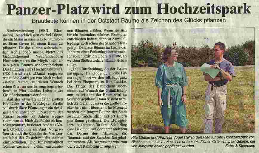 Neubrandenburger Zeitung vom 06.08.1999